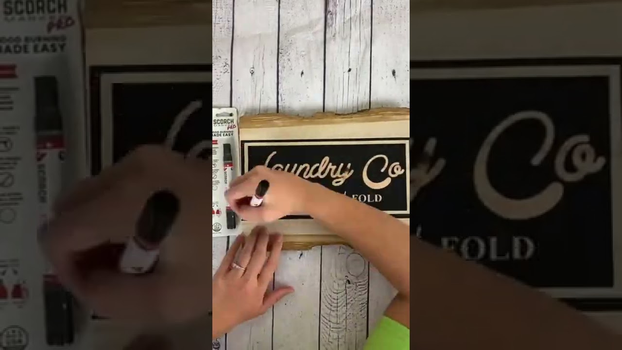 Personalized Woodworking | Chemical Wood Burning #shorts