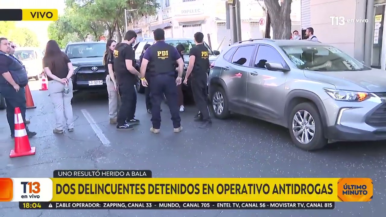 Dos delincuentes detenidos en operativo antidrogas: uno resultó herido a bala