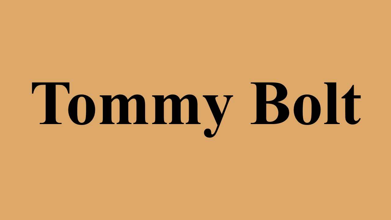 Tommy Bolt
