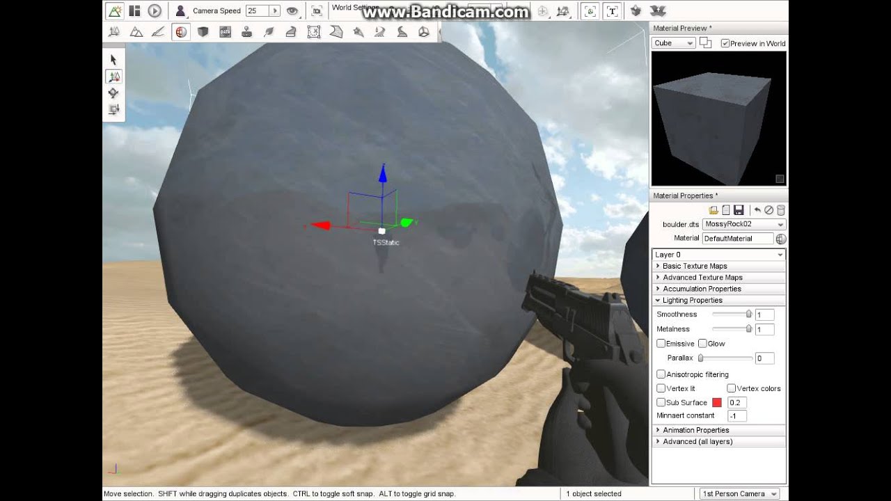 dynamic cubemap roughness