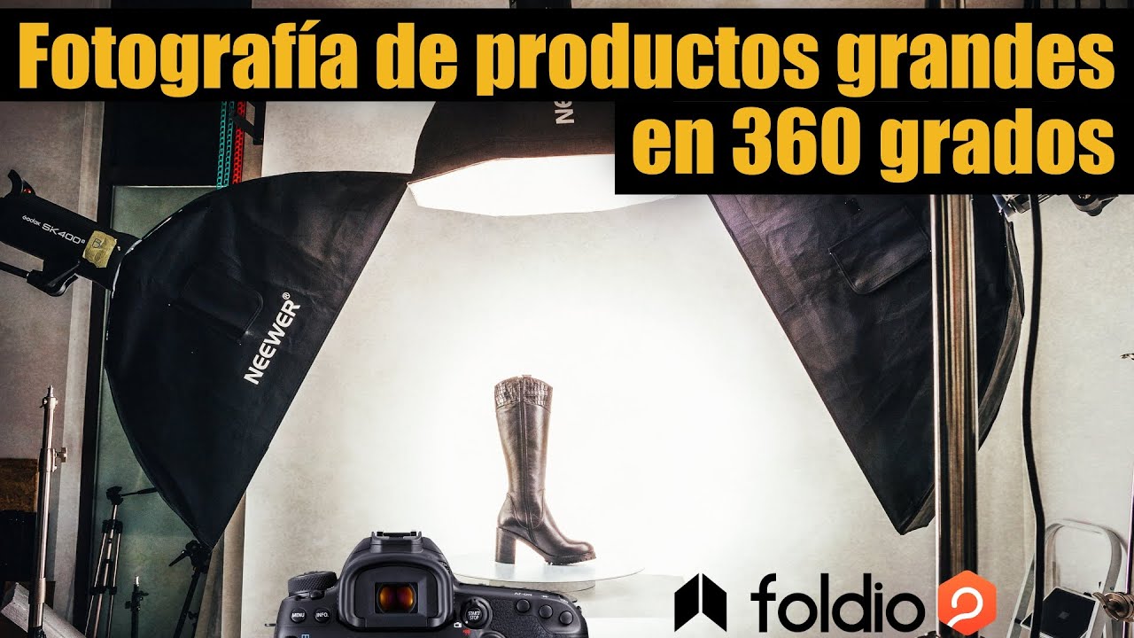 🥾📸 Fotografia de productos 360 grados con Foldio360 Extention Kit de Orangemonkie | Julian Marinov