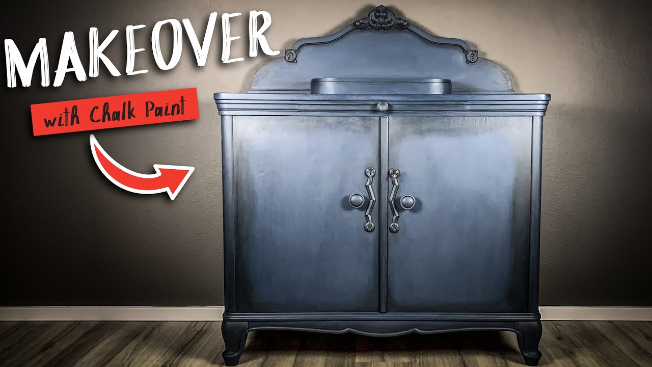 How to Chalk Paint Furniture - Makeover