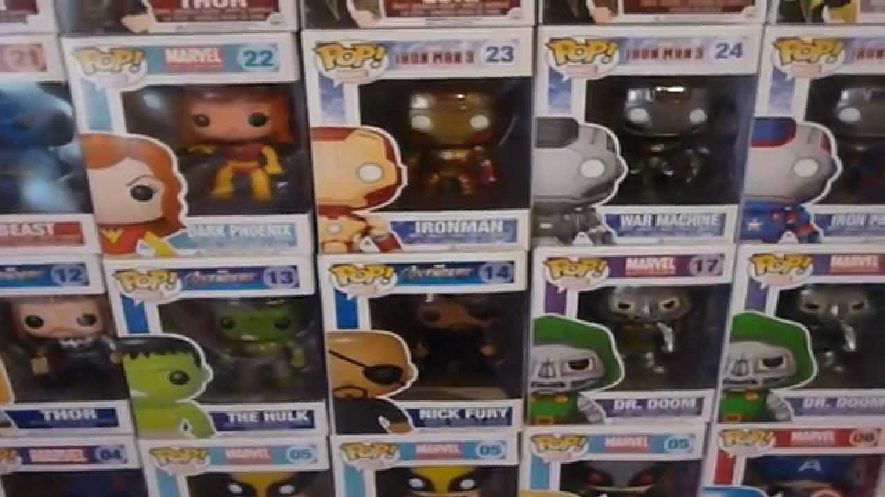 My 105 Marvel Funko Pop Vinyl Collection!