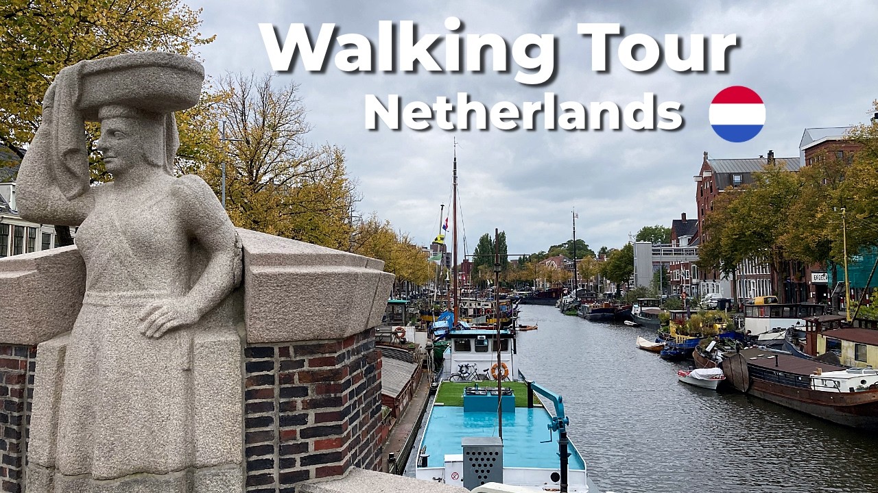 Quiet and Relaxing [ASMR] Walking Tour in Netherlands - Streets of Groningen 🇳🇱