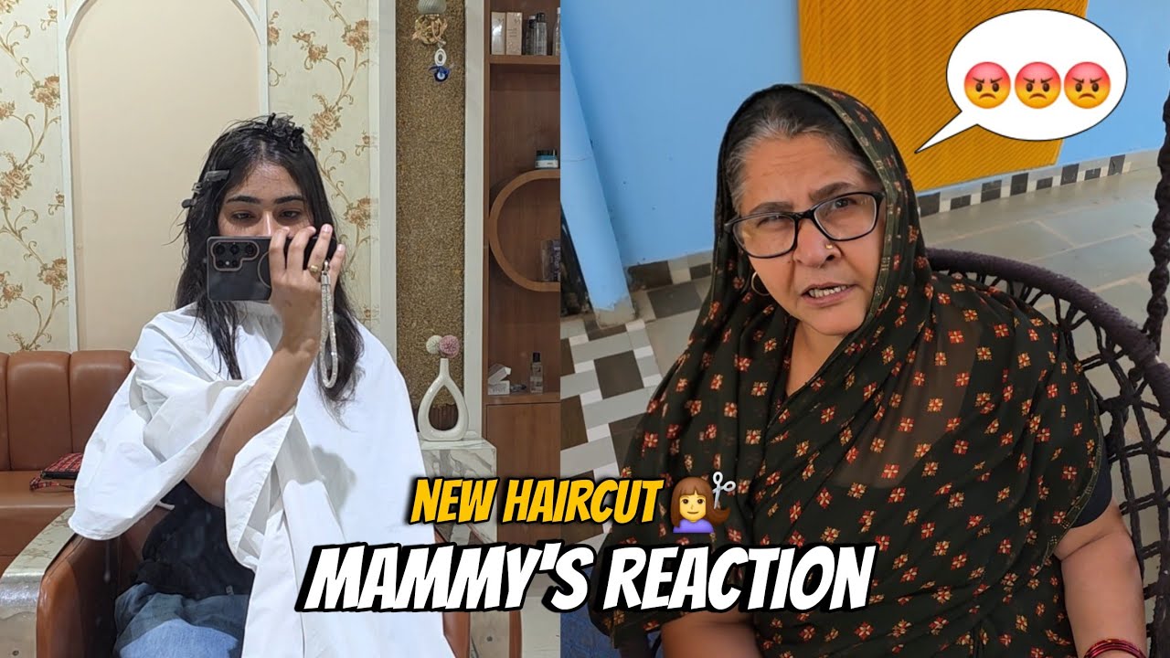 Mammy ka reaction on My New Haircut💇&zwj;♀️ | Being Anshu