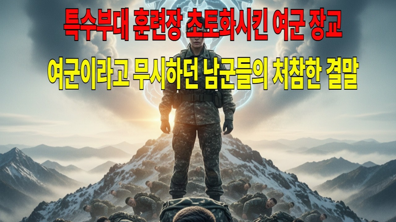 특수부대 훈련장 초토화시킨 여군 장교의 실체