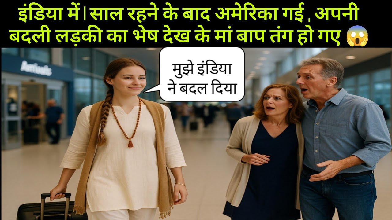 जब अमेरिकन लड़की ने भारत में एक साल बिताया. फिर वापस अमेरिका में उसका बदला रूप देख के तंग रहा गए 😱