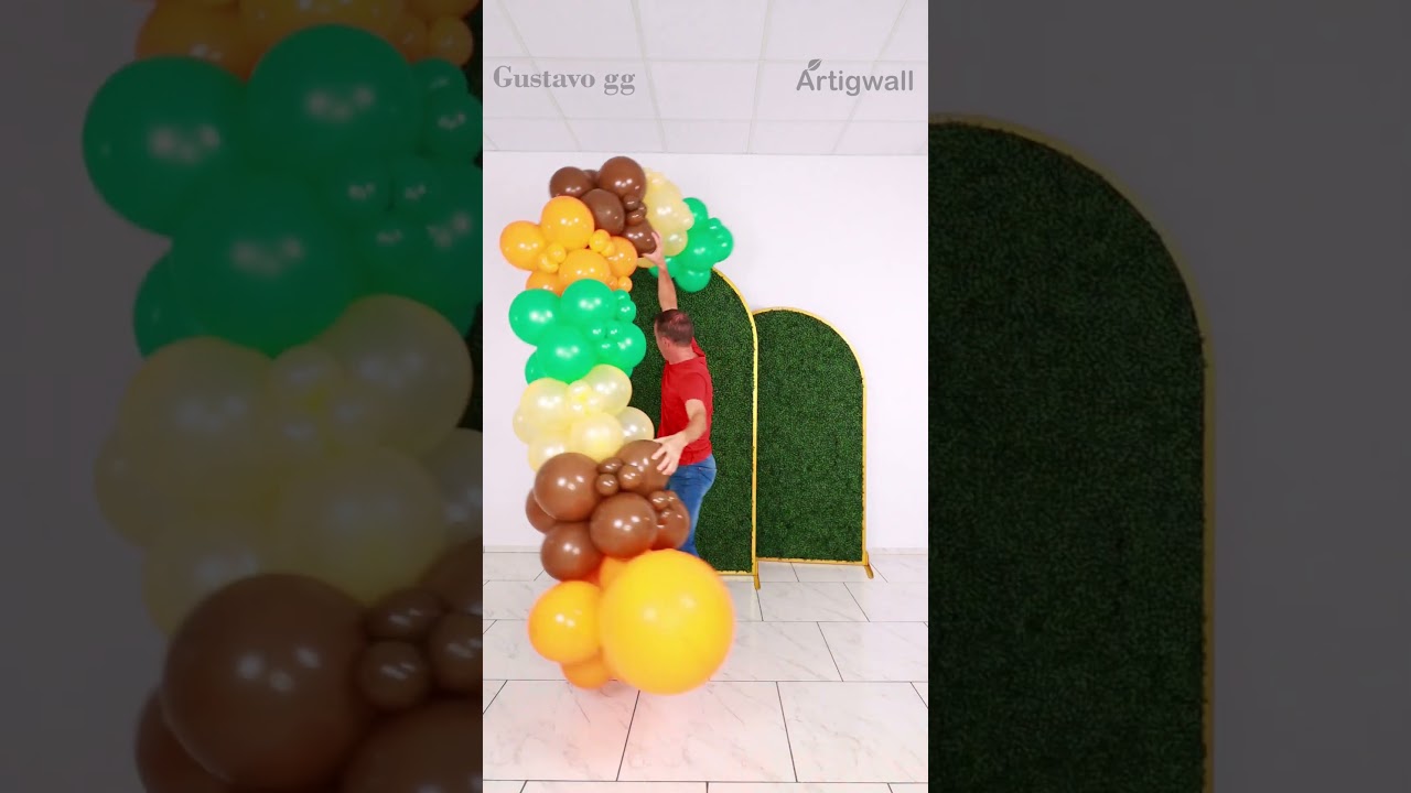 Arco de globos 😍 decoracion con globos ✨ Artigwall ✨ Gustavo gg  #balloon #diy
