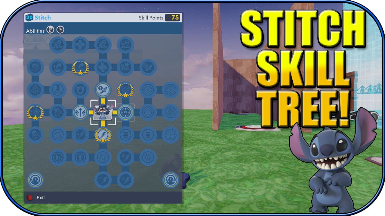 Disney Infinity 2.0 - STITCH LEVEL 20 SKILL TREE!