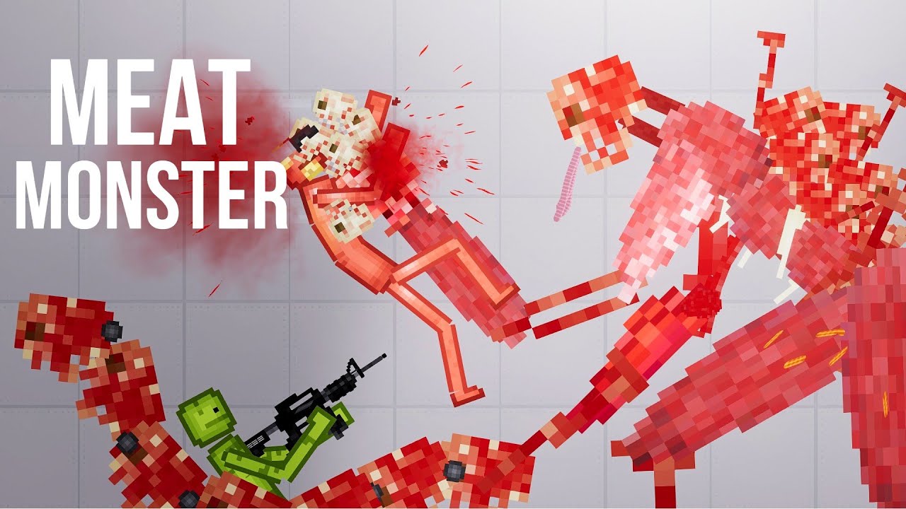 Creating a Meat Monster from flesh and bones - People Playground 1.26