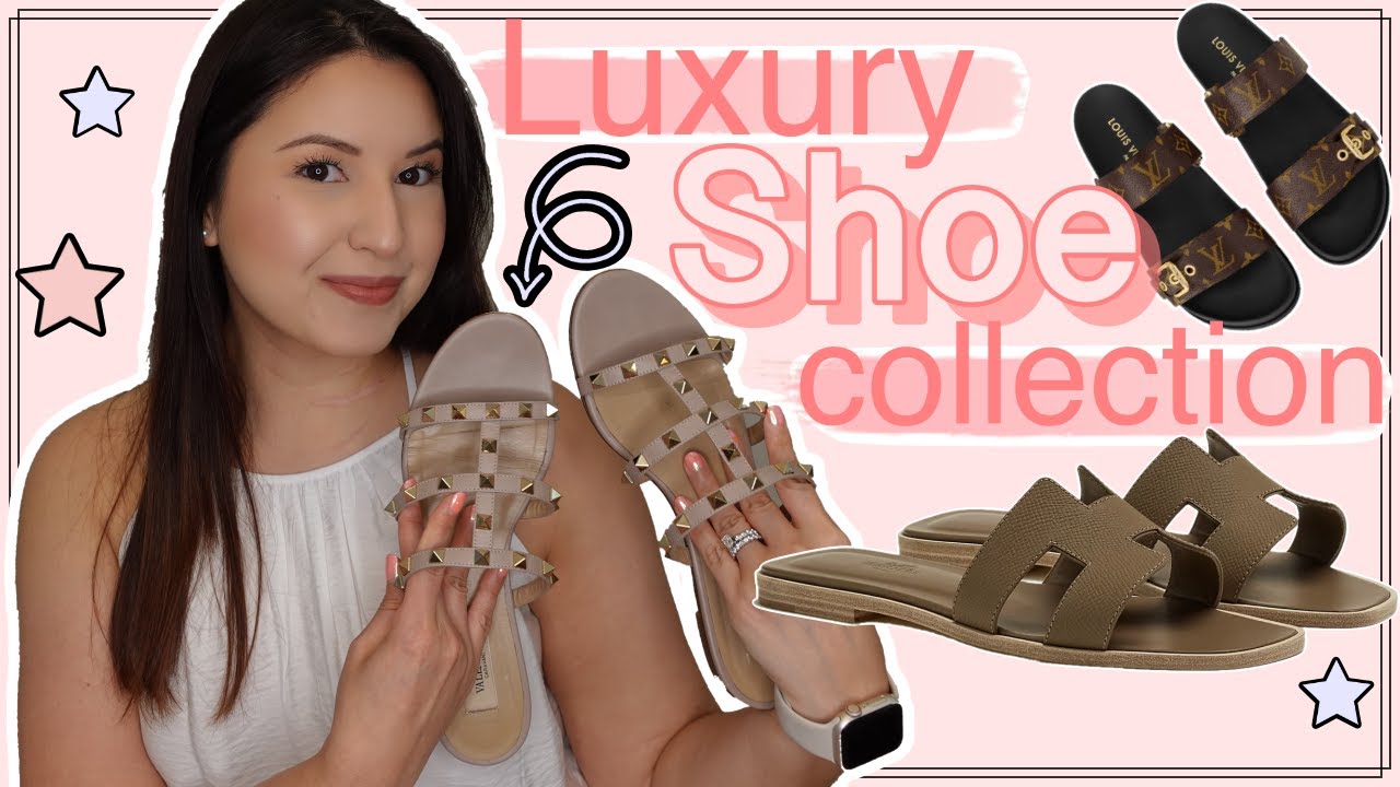My Designer Shoe Collection: Valentino, Hermes, LV, Gucci, Burberry, Golden Goose + Tory Burch