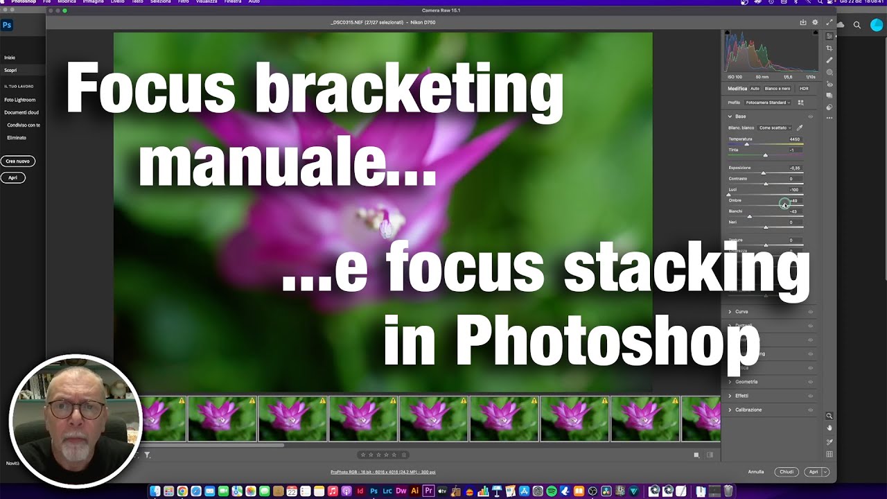 FOCUS BRACKETING Manuale e FOCUS STACKING in Photoshop. Piccola guida per la macrofotografia.