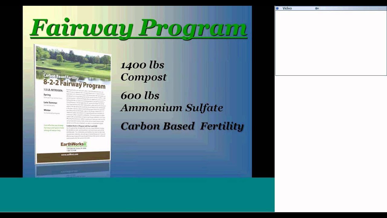 Earthwork's 8 2 2 Fairway Program Carbon Based Fertility