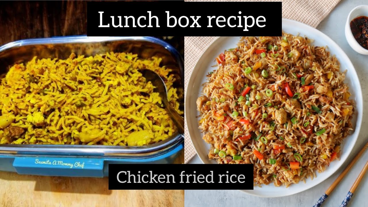 LUNCH BOX RECIPE  : chicken fried rice (Tamil)