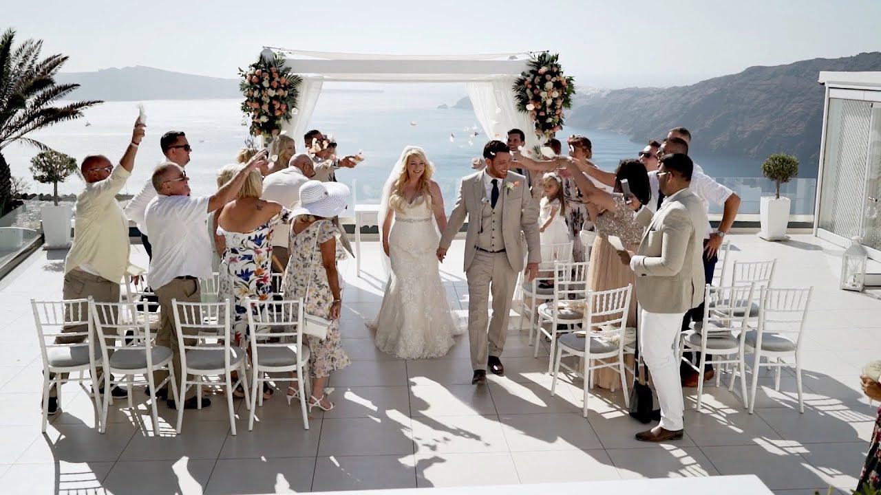 Katie & Ben // Wedding trailer in Santorini // Le Ciel Santorini