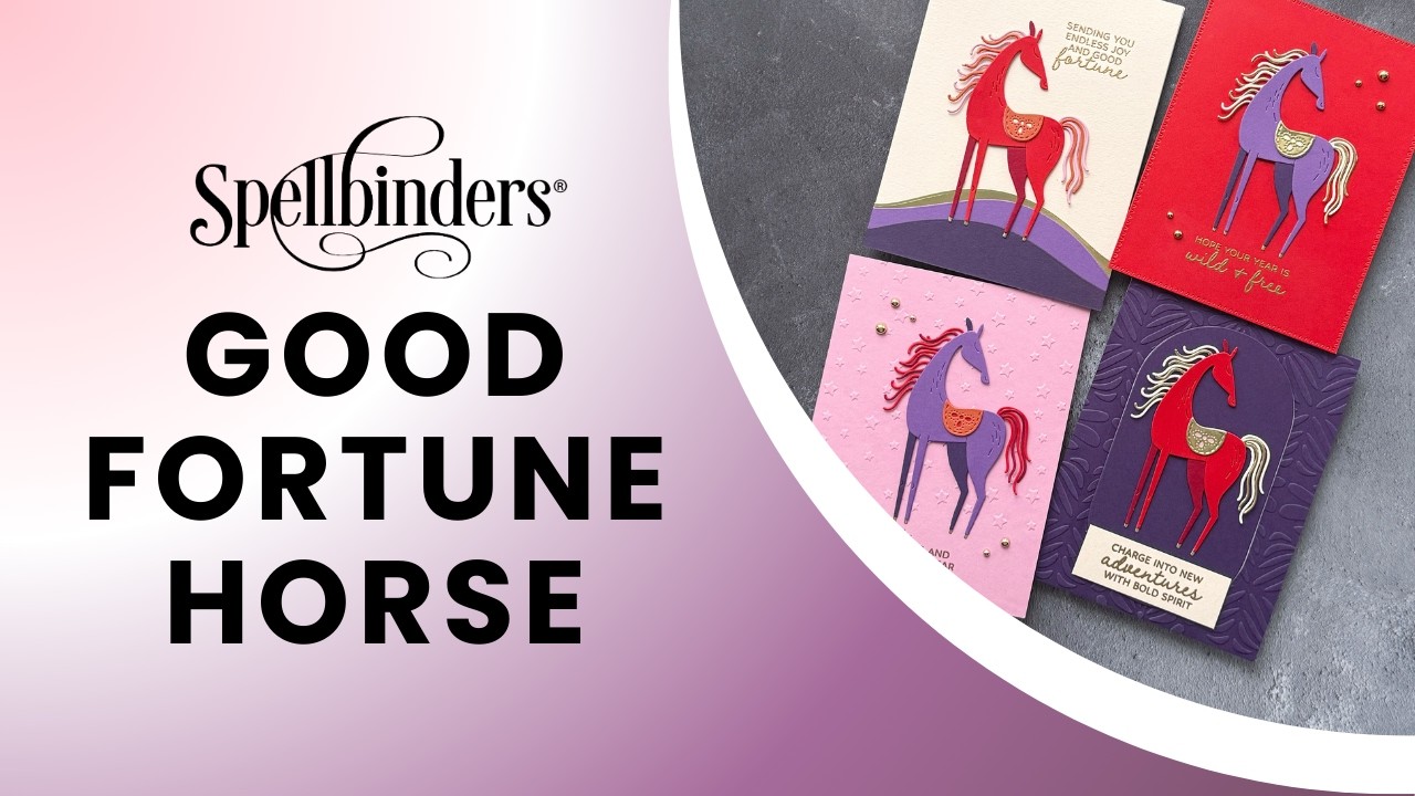 Spellbinders | Chinese New Year Cards feat. Good Fortune Horse