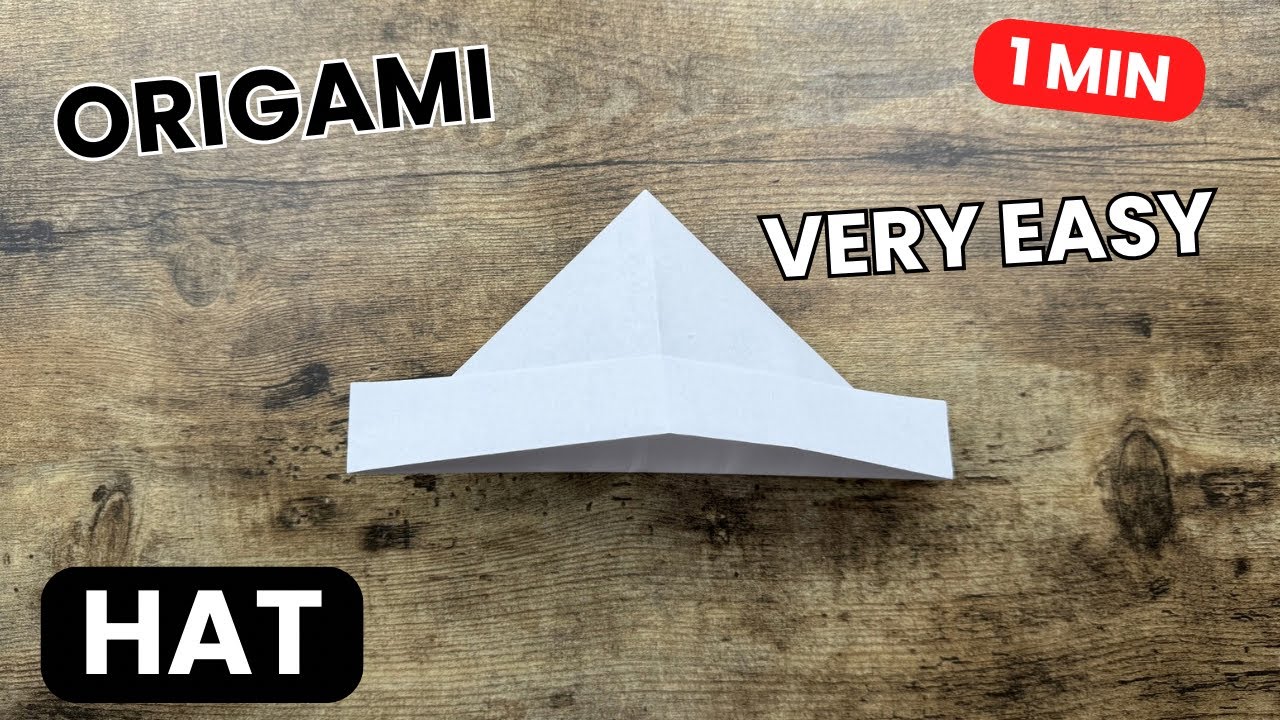 ORIGAMI HAT EASY TUTORIAL | DIY PAPER HAT EASY ORIGAMI FOR BEGINNERS | EASY ORIGAMI STEP BY STEP