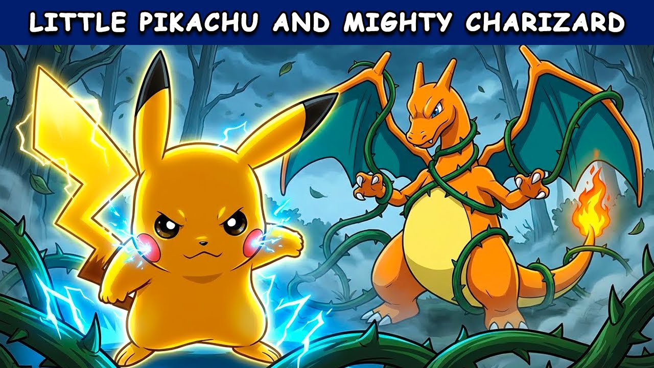 Little Pikachu and Mighty Charizard | Pokémon Bedtime Stories | Kids Storytime for Sleep