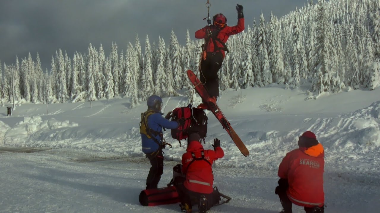 RESCUED SNOW BOARDER