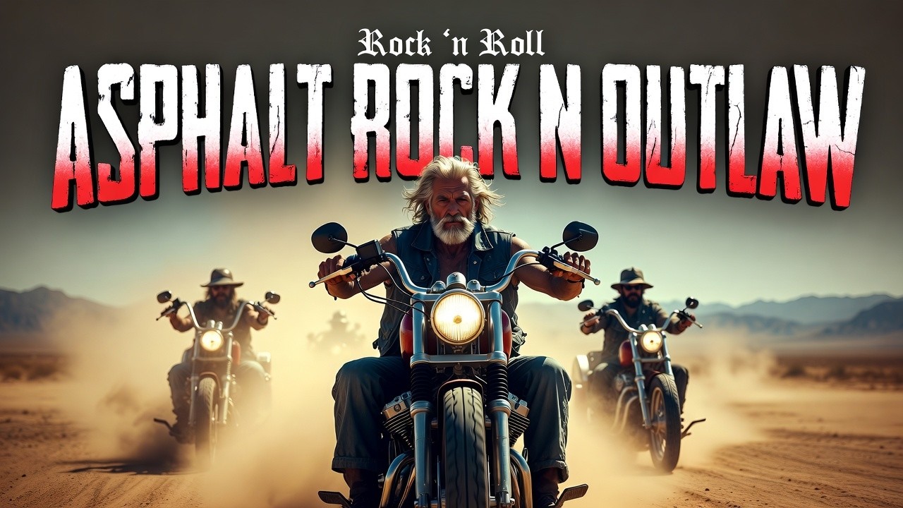 Asphalt Rock N Outlaw 🎸 Sunset Mile Anthems 🔥 Rock n Roll Rolls Into the Wild West