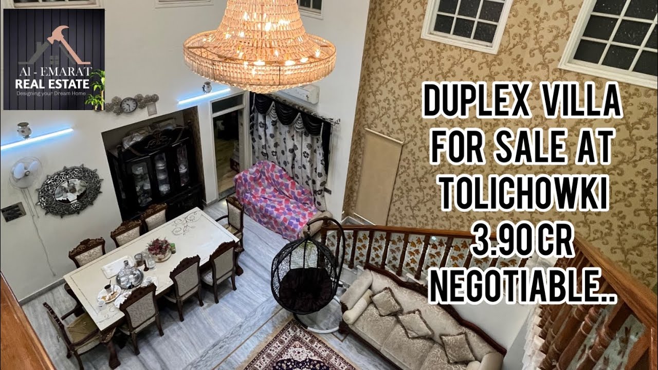 Duplex Villa For sale at tolichowki Hyderabad |8317535864| (code:-030)