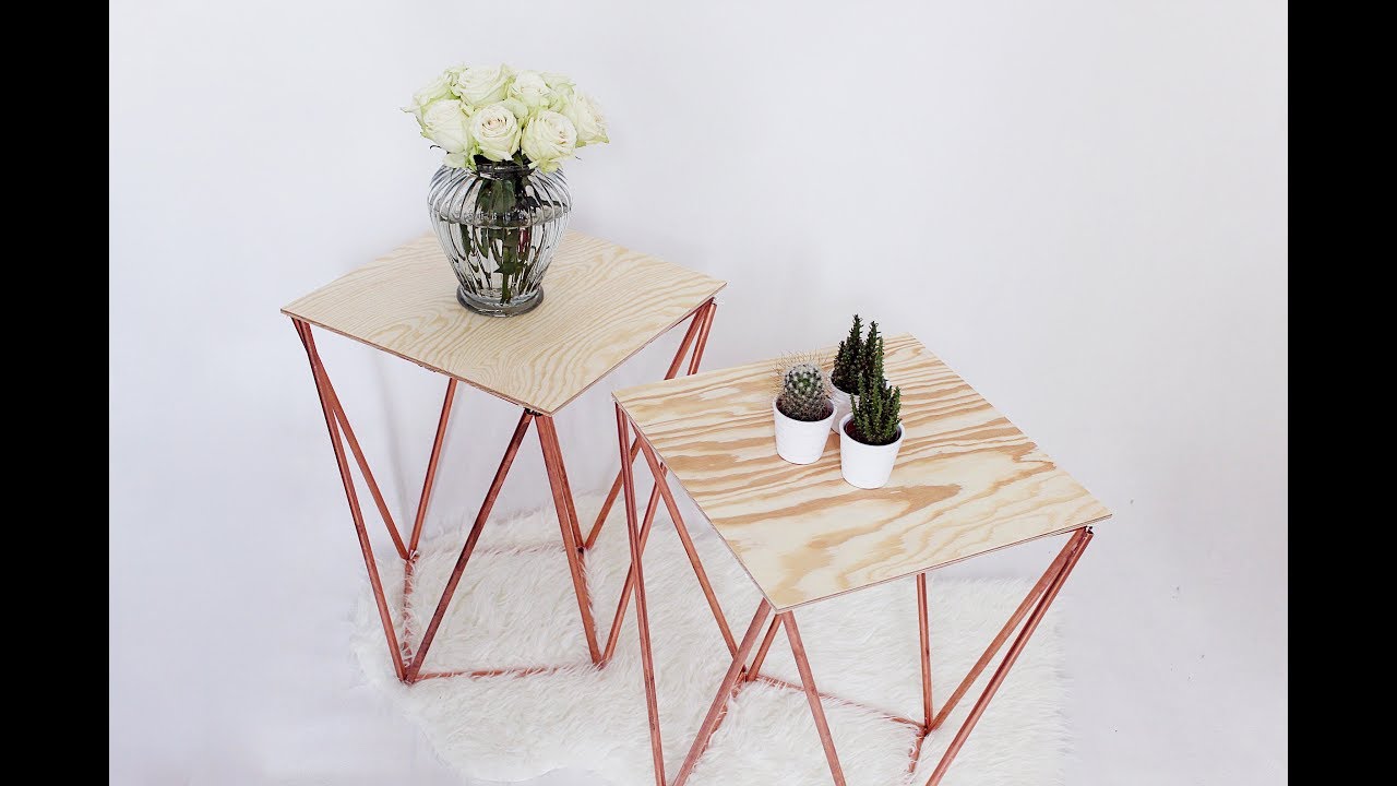 DIY: Mesitas auxiliares de cobre