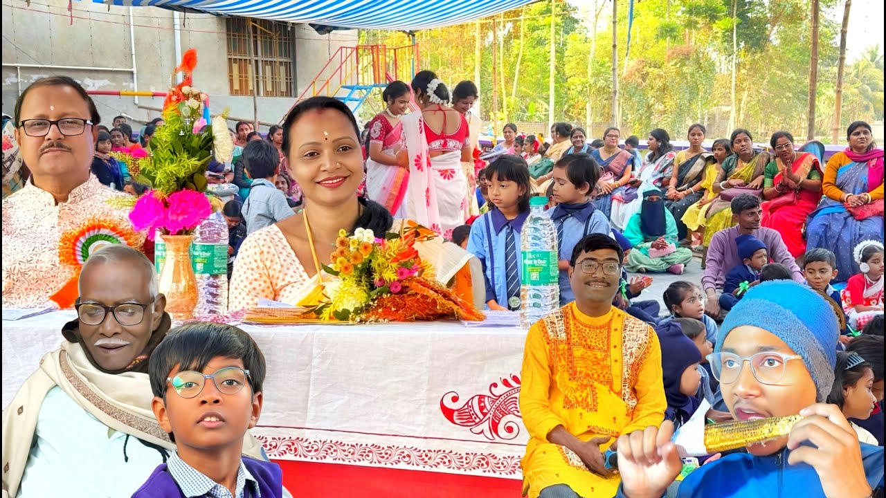ঋভুর স্কুলের অনুষ্ঠানে অতিথি হিসাবে যেতে হল,সন্ধ্যায় শ্বশুর মশাইকে কৃষি মেলা দেখাতে নিয়ে গেলাম