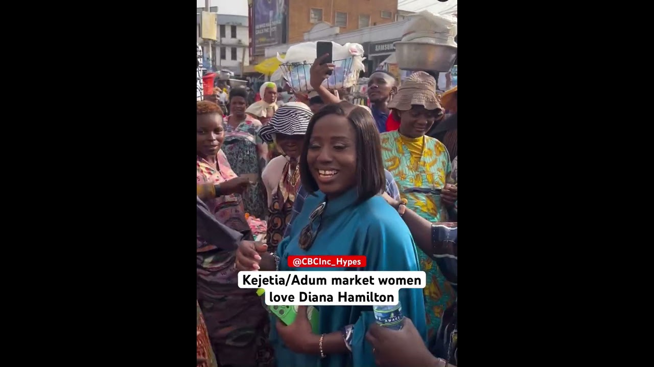 The market women love Diana Hamilton. Adum and Kejetia Market activations ahead of Awake Experience