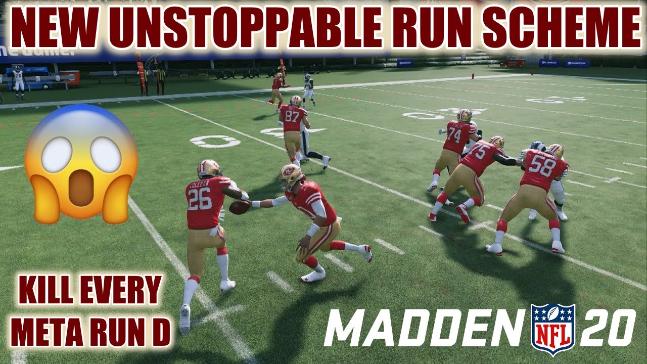 NEW UNSTOPPABLE MADDEN 20 RUN SCHEME KILLS EVERY RUN DEFENSE! 4 GLITCHY RUNS IN THIS OFFENSE! TIPS