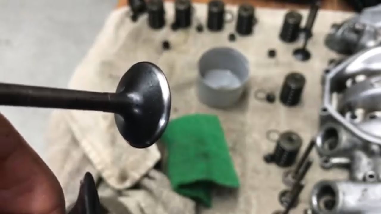 1976 HONDA CB550 FULL TOP END REBUILD PART THREE VALVE CLEANING