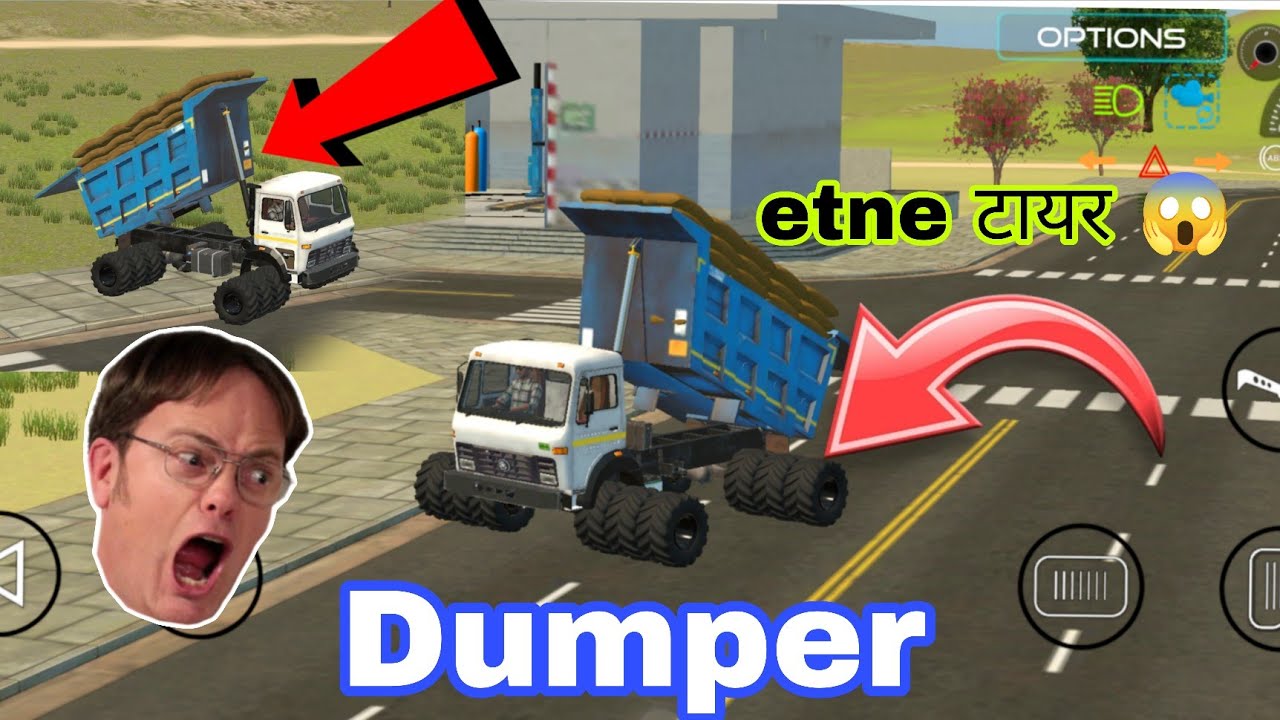 Dumper modified टायर 😱 | loaded bori & stunt 💥 | #dumper #truck #gaming #truckdriving