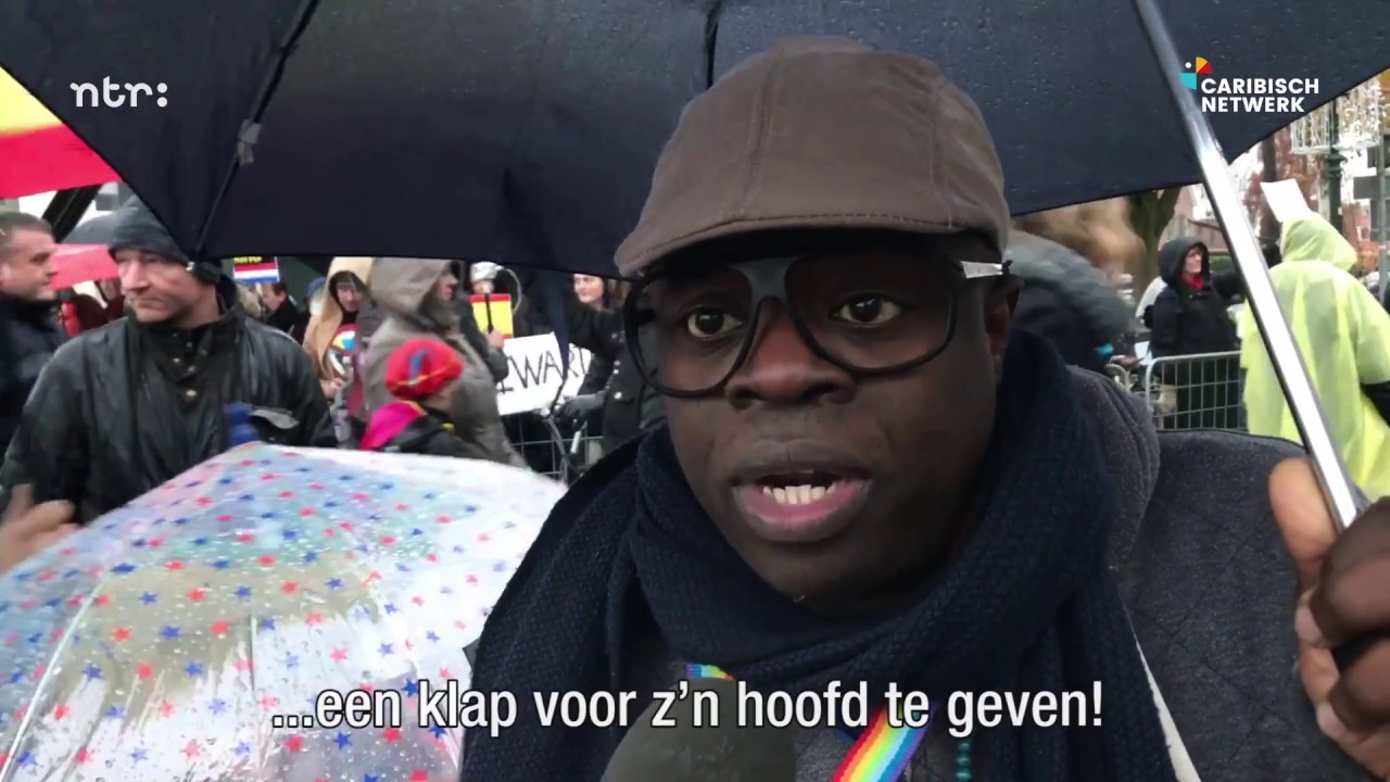Anti-Zwarte Pieten protest in Weesp
