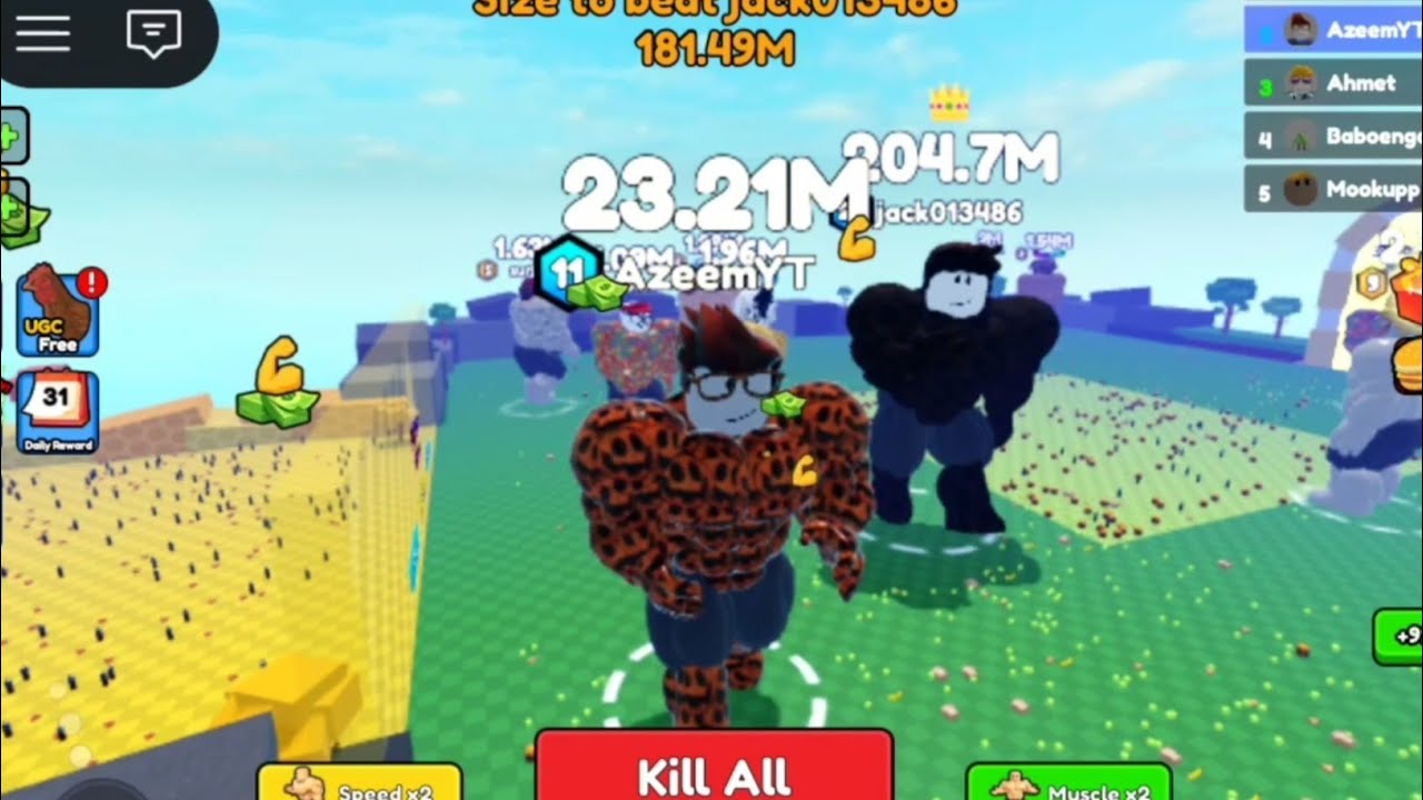 Eat Pizza to Grow - Becoming GIGACHAD with 23.21M Points in Roblox