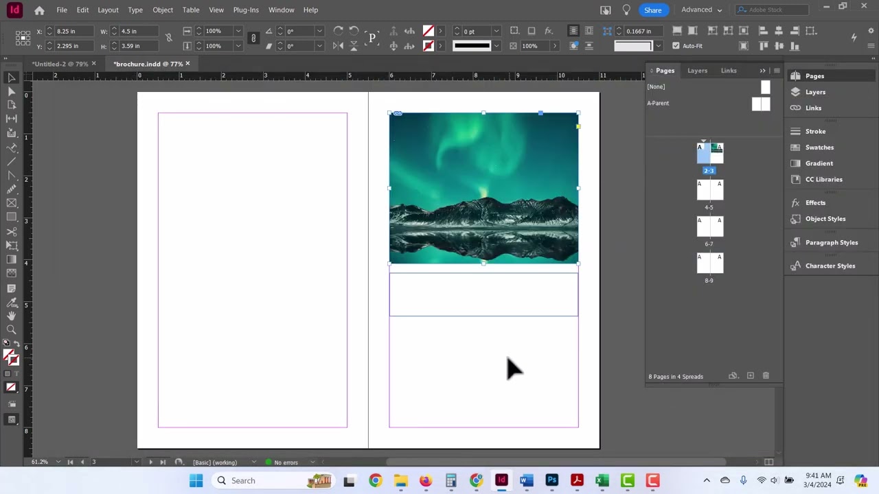 InDesign Frame Tool and Rectangle tool review