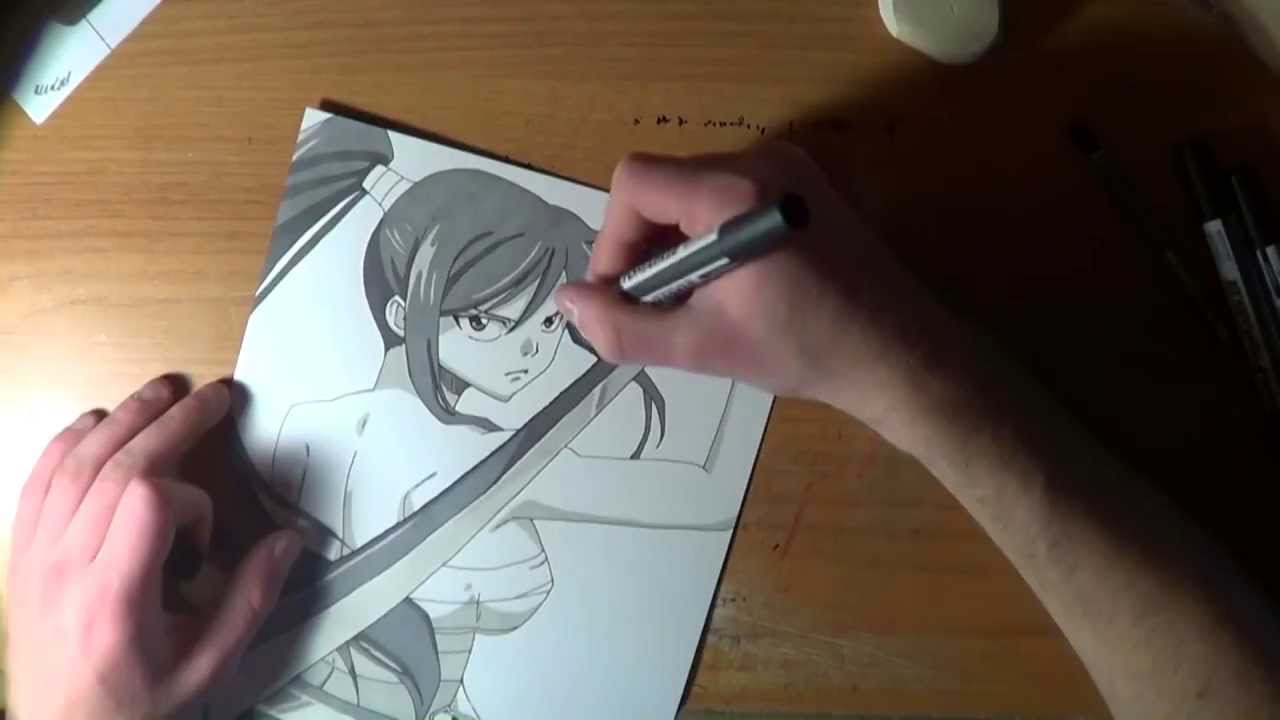 FAIRY TAIL DESSIN D'ERZA