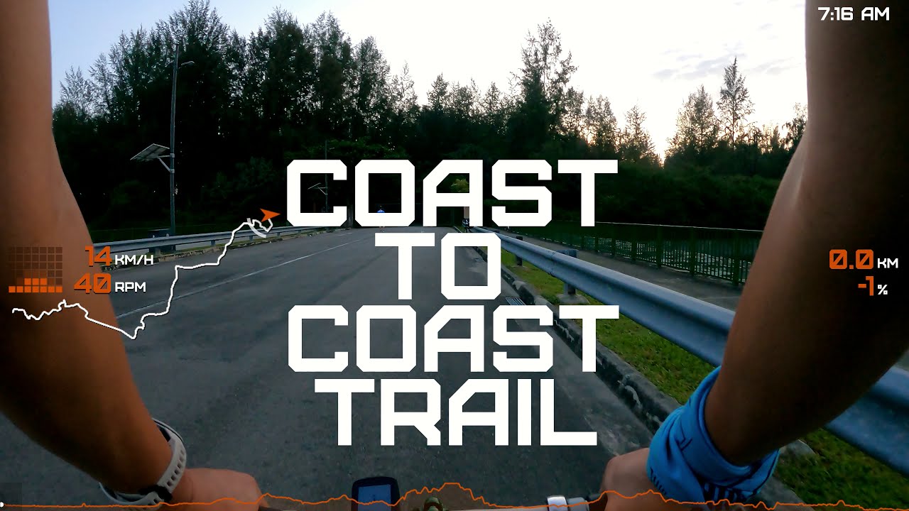 Coast To Coast Trail (Singapore)...  in reverse... on a Brompton