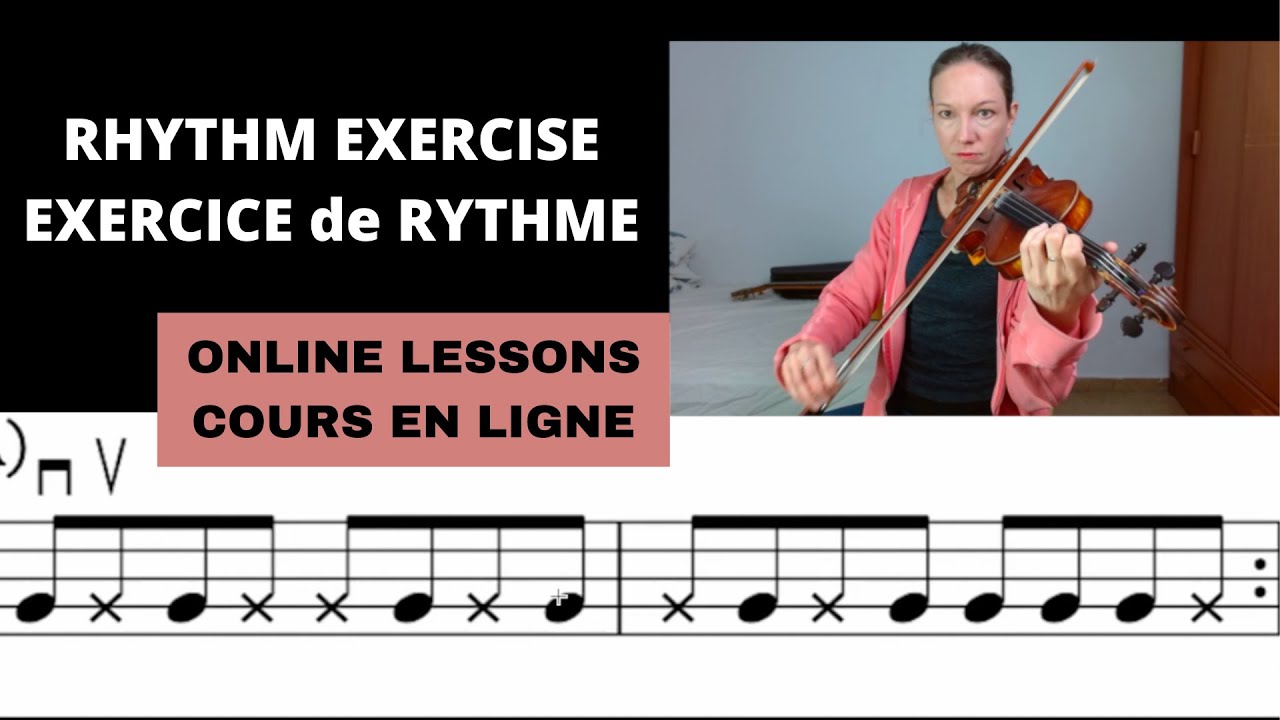 Jazz violin rhythm exercises with ghost notes
