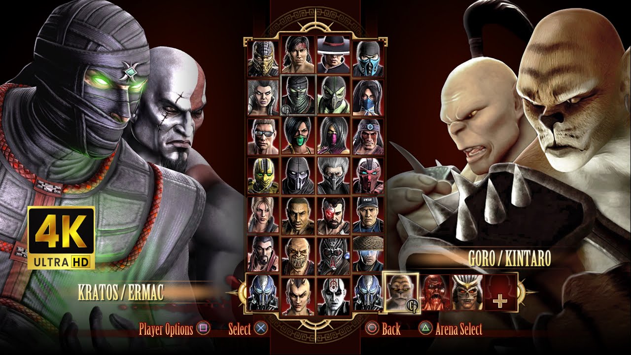 Игра за Kratos & Ermac в Mortal Kombat Komplete Edition на PS3 Expert в 4К