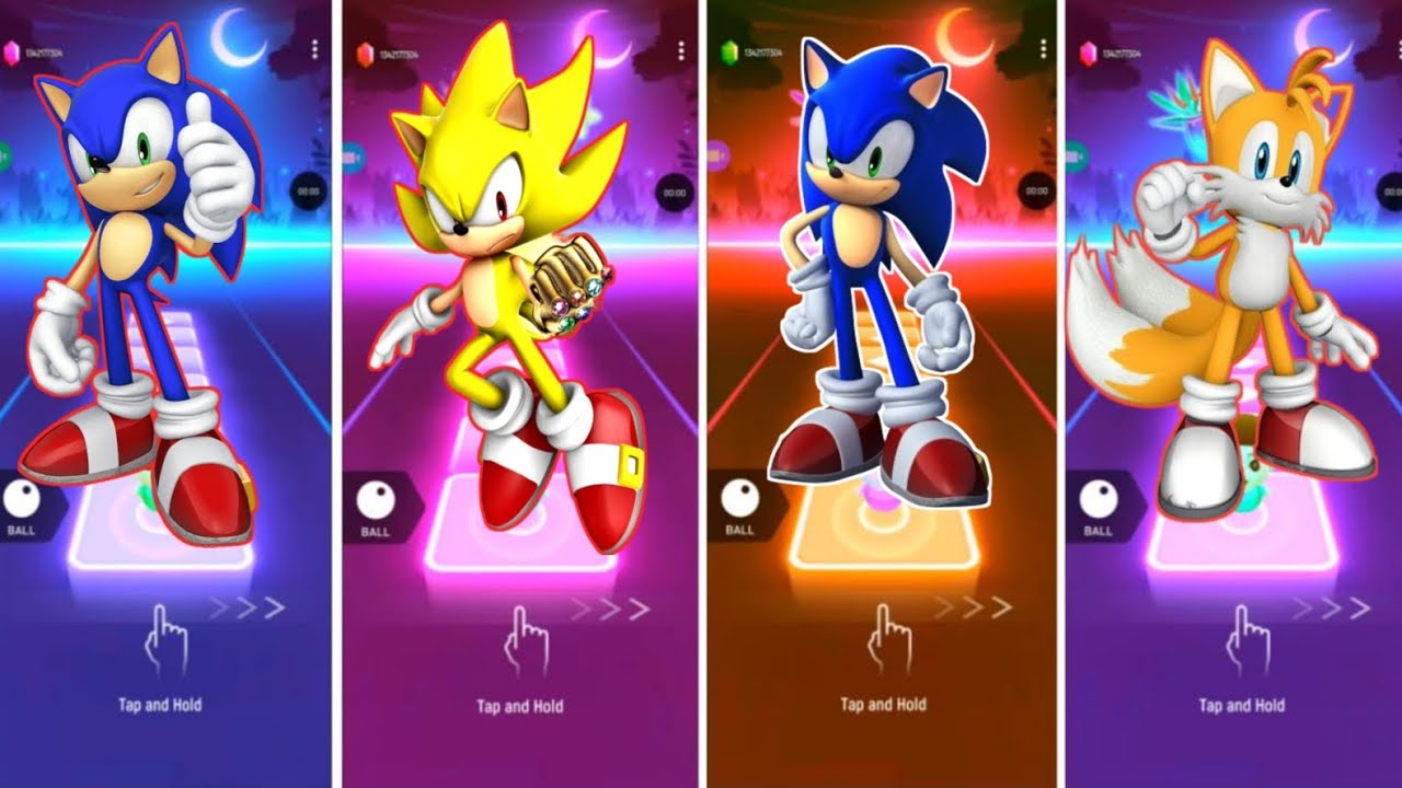sonic the hedgehog 🛑 knuckles 🛑 shadow 🛑 tails |coffin dance cover |tileshop edm rush! |hopverse✅