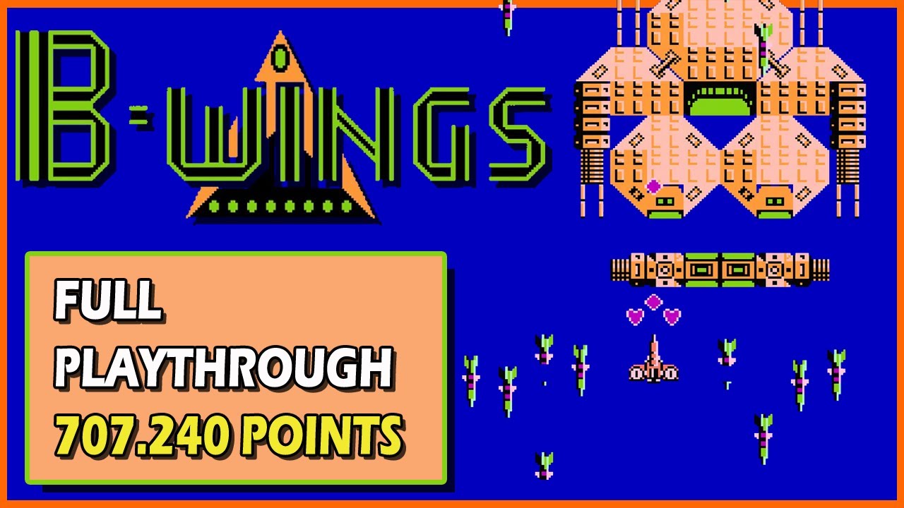 B-Wings Gameplay (Famicom - Nes) - Full Playthrough
