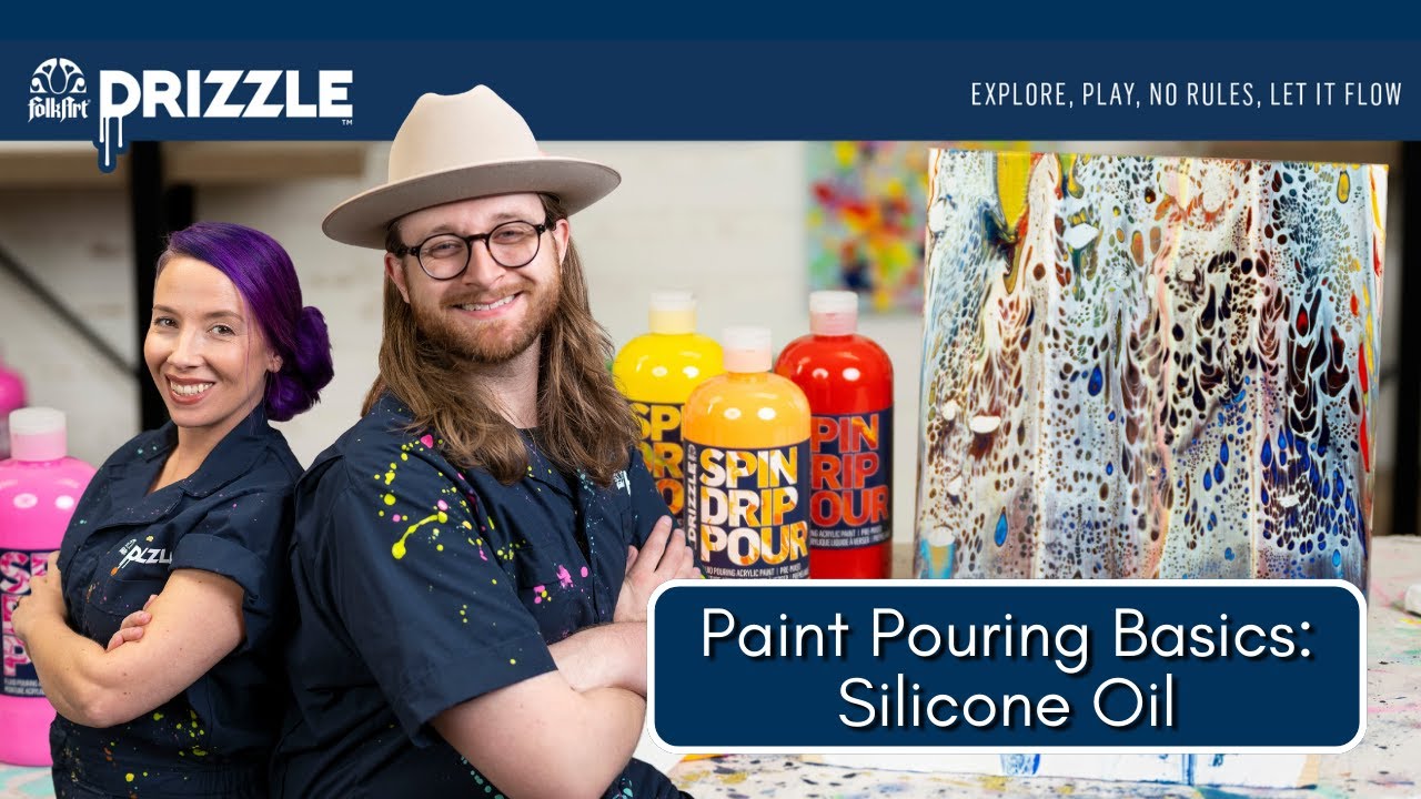 Paint Pouring Basics: Creating Cells with FolkArt Drizzle
