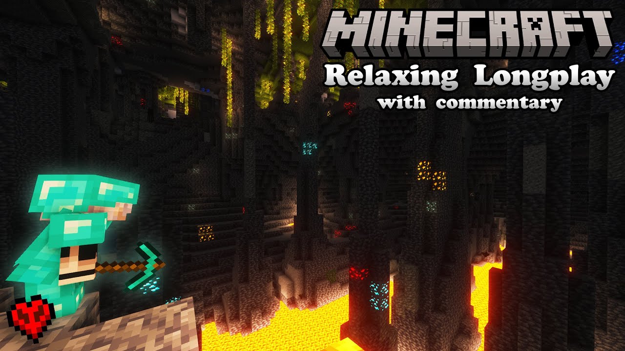 Silk Touch Mining - Hardcore Minecraft Relaxing Longplay with Commentary (1.20)