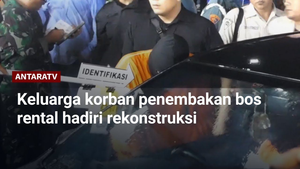 Keluarga korban penembakan bos rental hadiri rekonstruksi