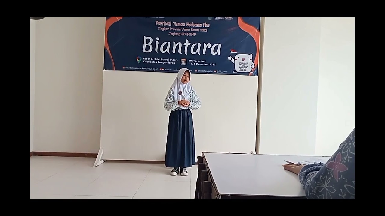 Juara 1 Pidato Bahasa Sunda Ting. Kabupaten Bogor 2022 || Pinunjul 1 Biantara Putri FTBI Kab. Bogor