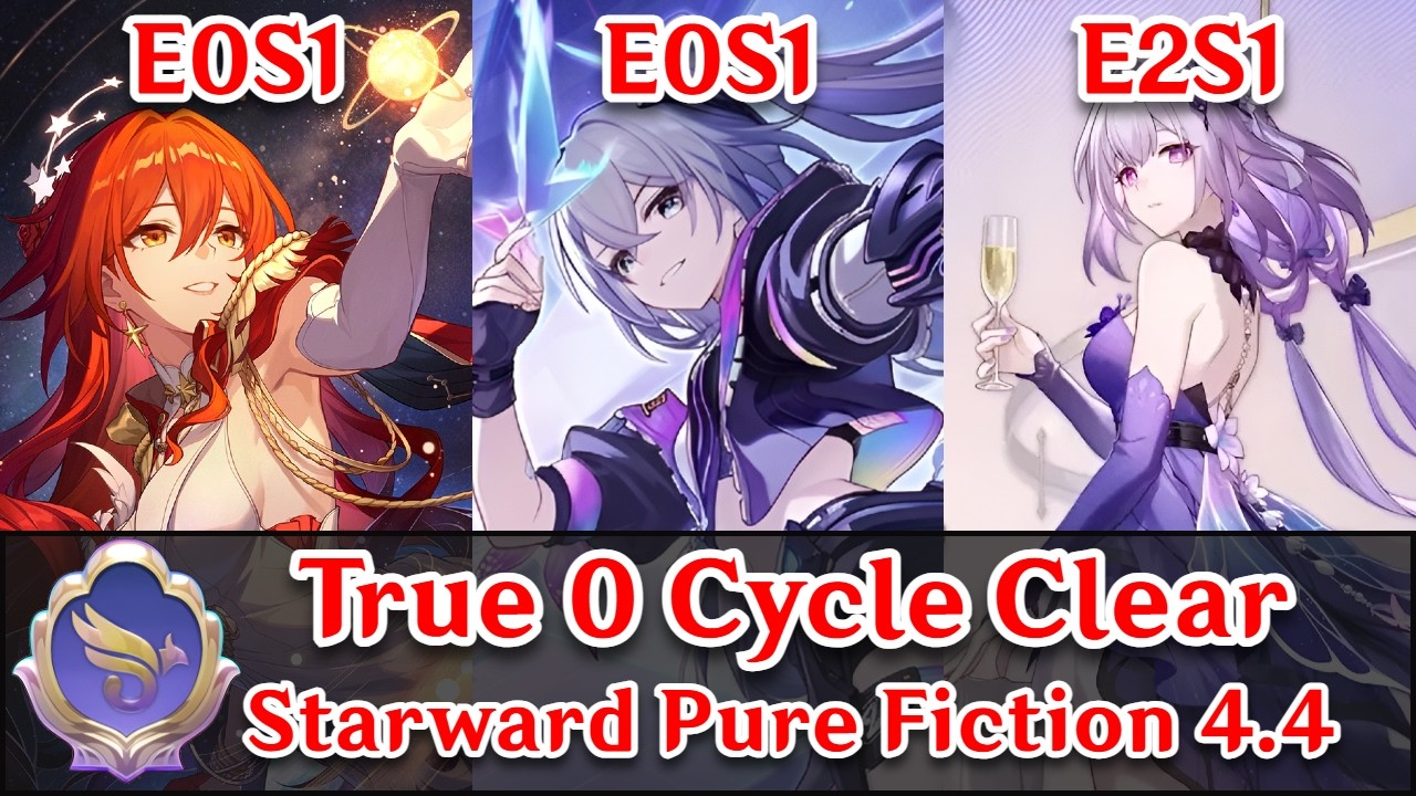 TRUE 0 CYCLE CLEAR 120K POINTS STARWARD PURE FICTION! Ft. Castorice SW Lv.999 Himeko Nova | HSR 4.4