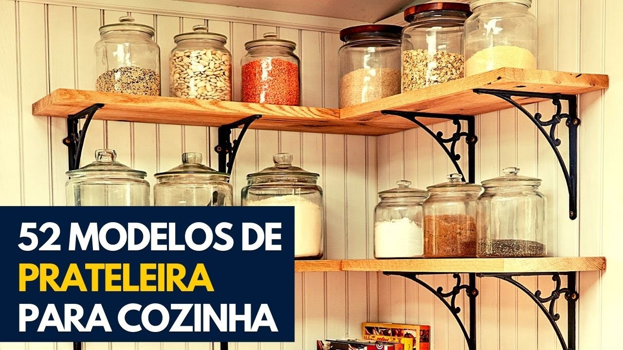 52 IDEIAS DE PRATILEIRAS PARA COZINHA PARA SUA INSPIRA&Ccedil;&Atilde;O