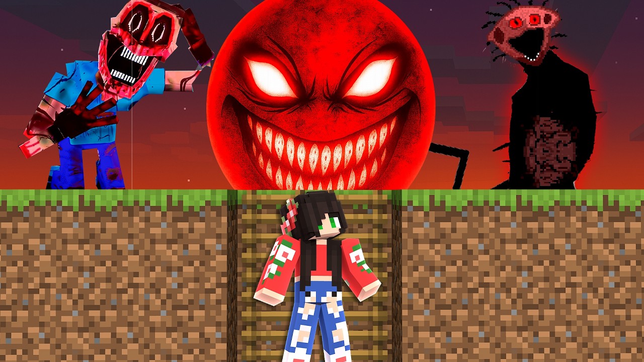 Nossa missão é construir UM BUNKER 100% para se proteger dos monstros!