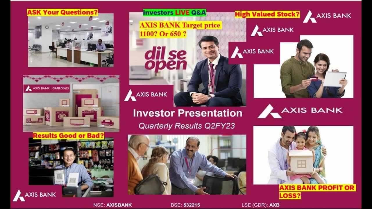 AXIS Bank Earnings Call for Q2FY23 AXISBANK Investors Must watch Conference Call #axisbank  MD&CEO