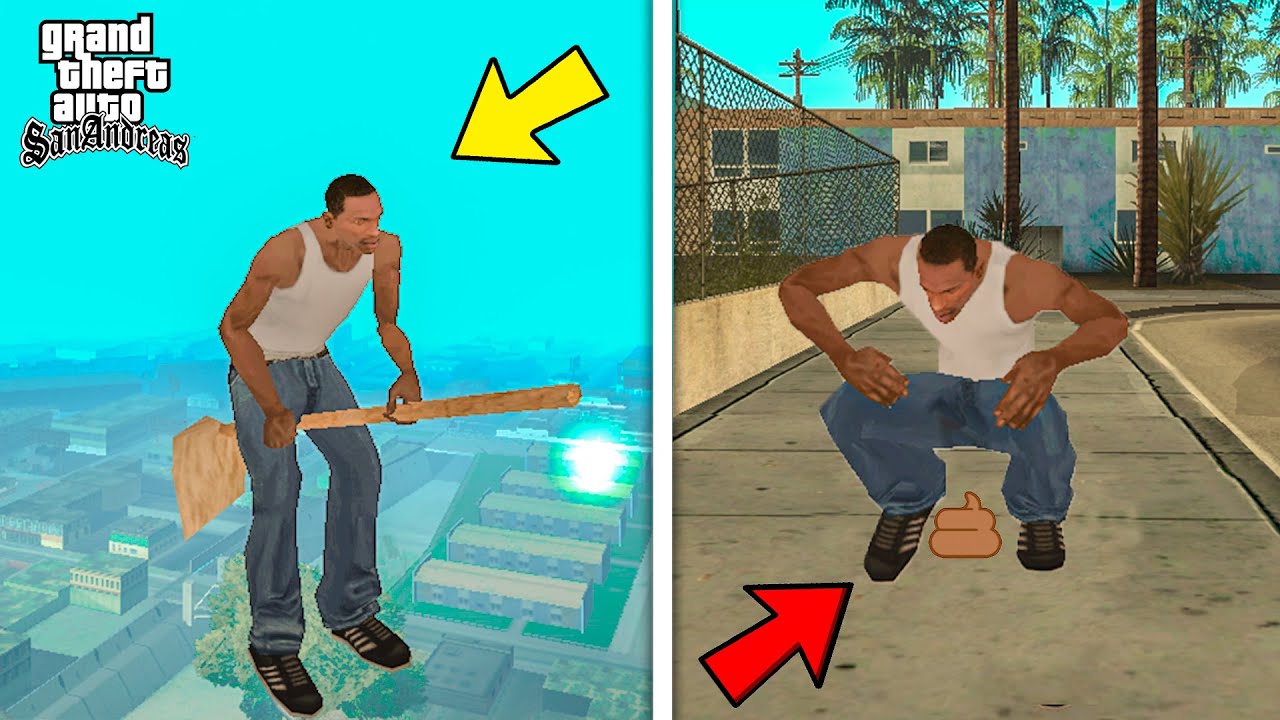 مود های مسخره جی تی ای سن اندرس😂😳 gta sa funny mods