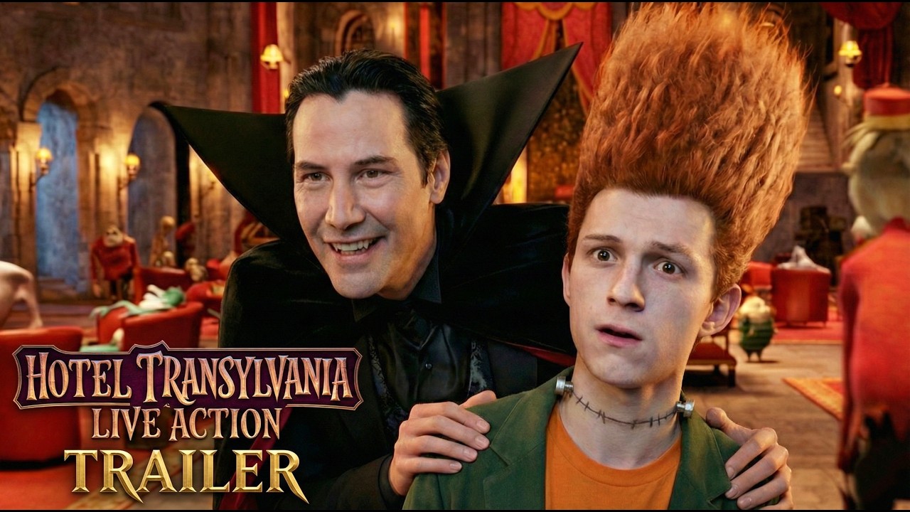 &laquo;Отель Трансильвания: Игровой фильм&raquo; (2026) &mdash; Том Холланд, Эмма Стоун, Киану Ривз | Концептуальны...